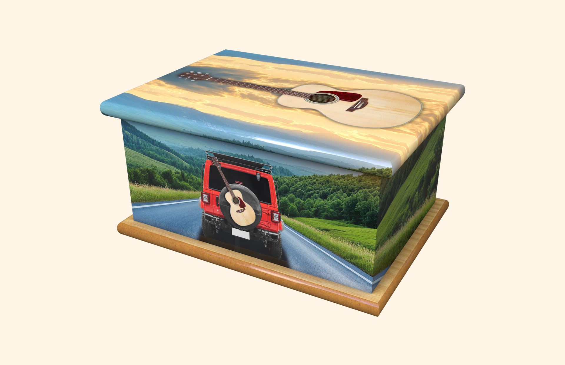 Got the Gig adult ashes casket